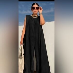 NWOT Elegant Black Sleeveless Jumpsuit